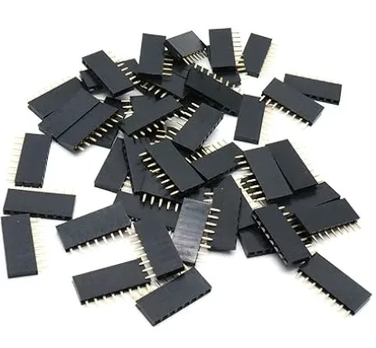 Female pin header 2.54 mm, 8 pin